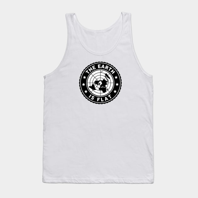 Flat Earth Circle Logo 2 Tank Top by VeesTees